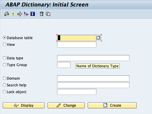 Abap dictionary
